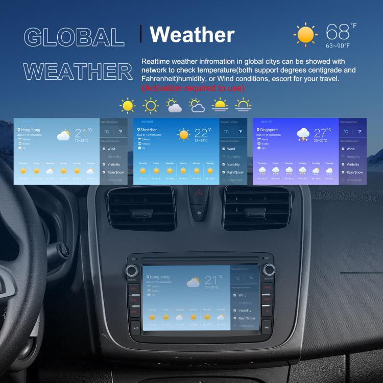 7 inch Horizontal Screen Android Navigation Car Bluetooth MP5 Player, For Renault / Captur / Symbol, Memory: 2+64G(Standard+AHD Camera+Microphone) - Car MP3 & MP4 & MP5 by buy2fix | Online Shopping UK | buy2fix