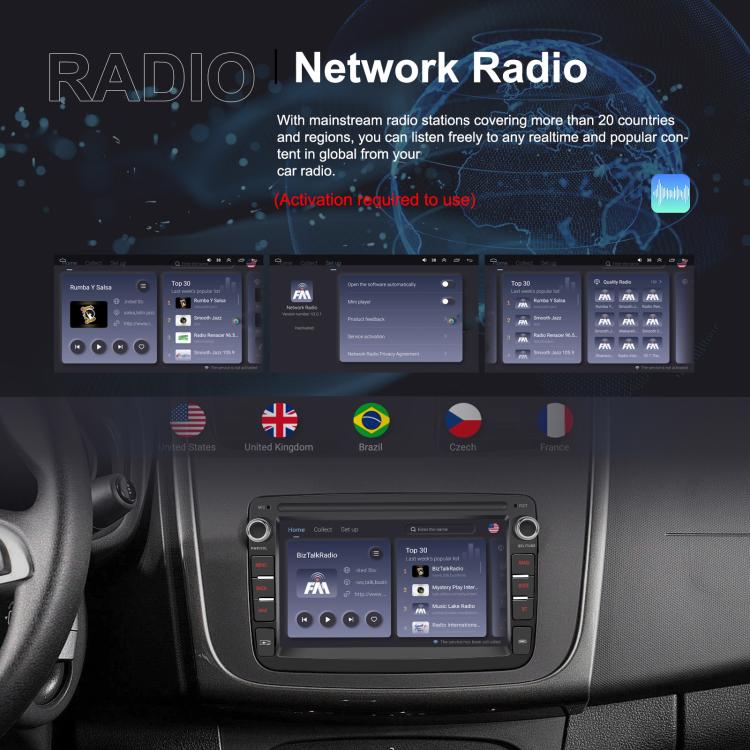 7 inch Horizontal Screen Android Navigation Car Bluetooth MP5 Player, For Renault / Captur / Symbol, Memory: 2+64G(Standard) - Car MP3 & MP4 & MP5 by buy2fix | Online Shopping UK | buy2fix