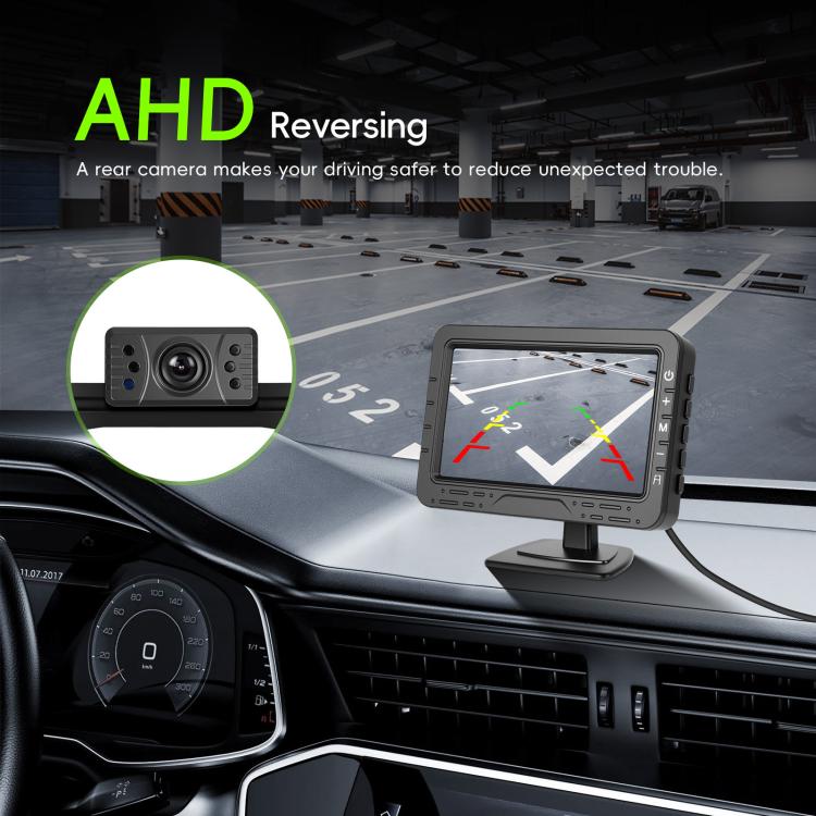 4.3 Inch Reversing Display Digital Wired HD 1 To 1 Set, Spec: North America - Car Monitor by buy2fix | Online Shopping UK | buy2fix