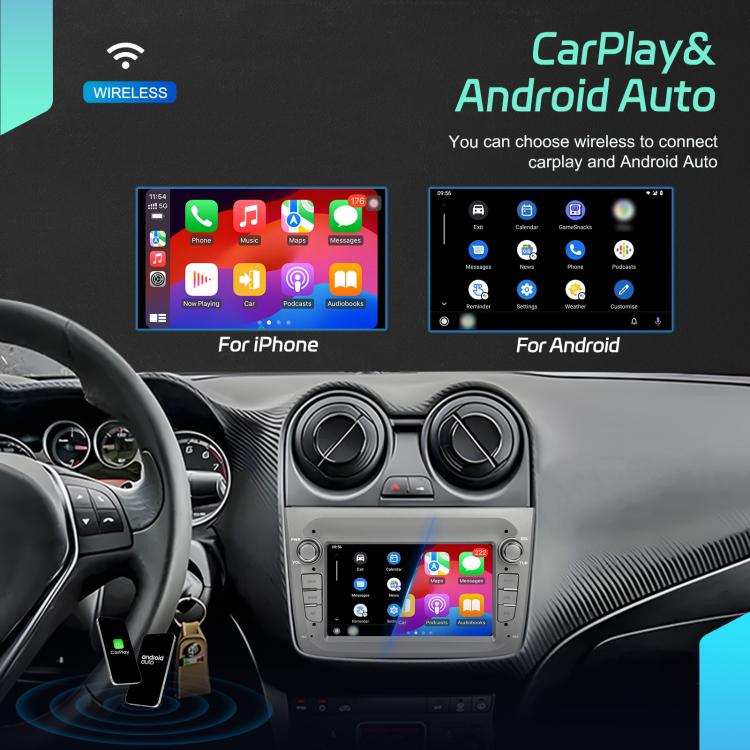 For Alfa Romeo MITO 2008-2016 7 inch Horizontal Screen Android 15 Carplay Car Center Control Integrated Machine, Memory: 2+64G(Standard) - Car MP3 & MP4 & MP5 by buy2fix | Online Shopping UK | buy2fix