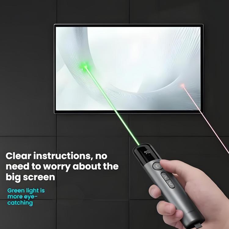 ASiNG A17 Pro Dual Mode Wireless Laser Presentation Pointer - USB/Bluetooth Rechargeable Adjustable Brightness - by ASiNG | Online Shopping UK | buy2fix
