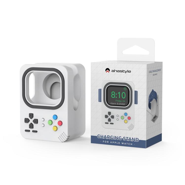 For Apple Watch AhaStyle DD05 Silicone Mini Charging Stand, Without Charger(Black) - Charger / Holder by AhaStyle | Online Shopping UK | buy2fix