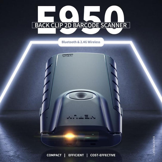 NETUM E950 Cell Phone Back Clip Portable 1/2 Code Wireless Bluetooth Scanner - Portable Scanner by NETUM | Online Shopping UK | buy2fix