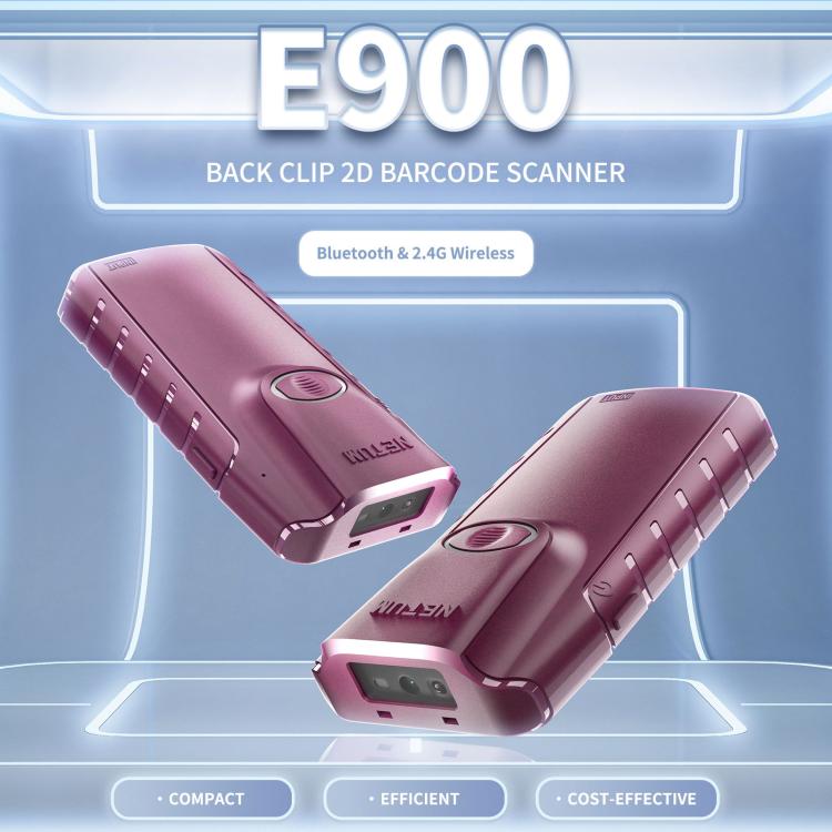NETUM E900 Cell Phone Back Clip Portable 1/2 Code Wireless Bluetooth Scanner - Portable Scanner by NETUM | Online Shopping UK | buy2fix