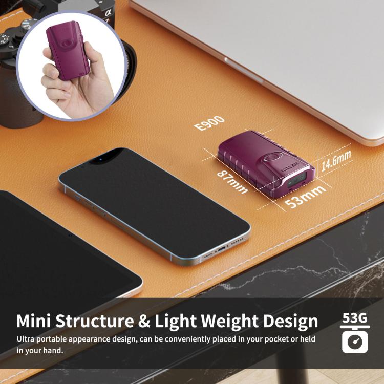 NETUM E950 Cell Phone Back Clip Portable 1/2 Code Wireless Bluetooth Scanner - Portable Scanner by NETUM | Online Shopping UK | buy2fix