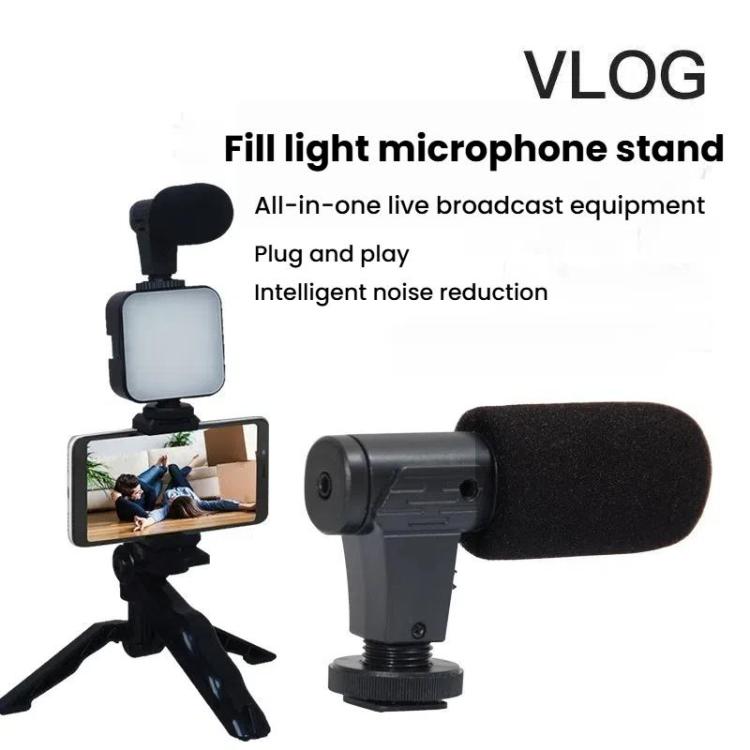 49 LEDs Streaming Lighting Kit for Phone All-in-One Video Recording Set with Tripod Stand & Microphone AY-49 - Stand by buy2fix | Online Shopping UK | buy2fix