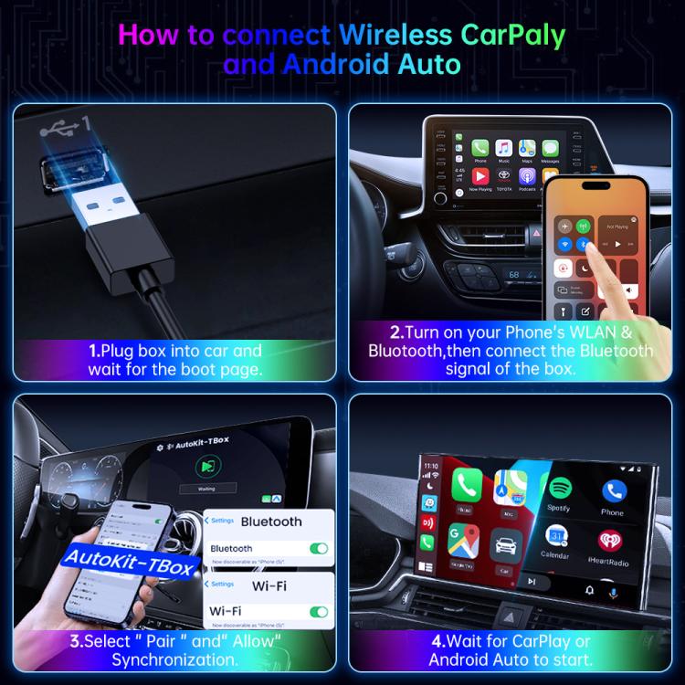 BY971 Wireless CarPlay Adapter 3-In-1 Car TV Stick HDMI Out Sync For Laptop/TV 2+16G - Bluetooth Adapters by buy2fix | Online Shopping UK | buy2fix