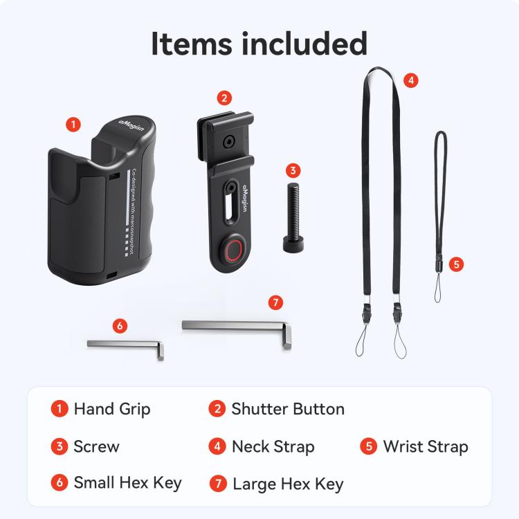 aMagisn Xplorer Grip Kit Street Vlogging Handle For Insta360, DJI Action, and GoPro Hero Series Action Cameras - Others by aMagisn | Online Shopping UK | buy2fix