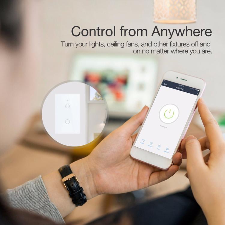 Model 120 US Gauge Graffiti Smart WIFI Single Fire Switch, Spec: 1-Gang White - Smart Switch by buy2fix | Online Shopping UK | buy2fix