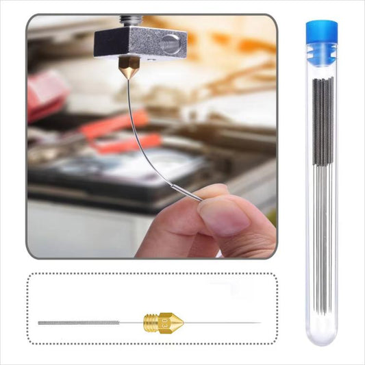 22 In 1 3D Printer Nozzle Cleaning Kit MK8 Nozzle 0.4mm Stainless Steel Cleaning Needle - Parts by buy2fix | Online Shopping UK | buy2fix