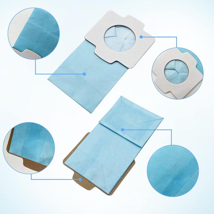 3pcs /Pack Dust Bags for Makita CL102/CL104/CL107/CL182 Vacuum Cleaners(Blue) - Other Accessories by buy2fix | Online Shopping UK | buy2fix