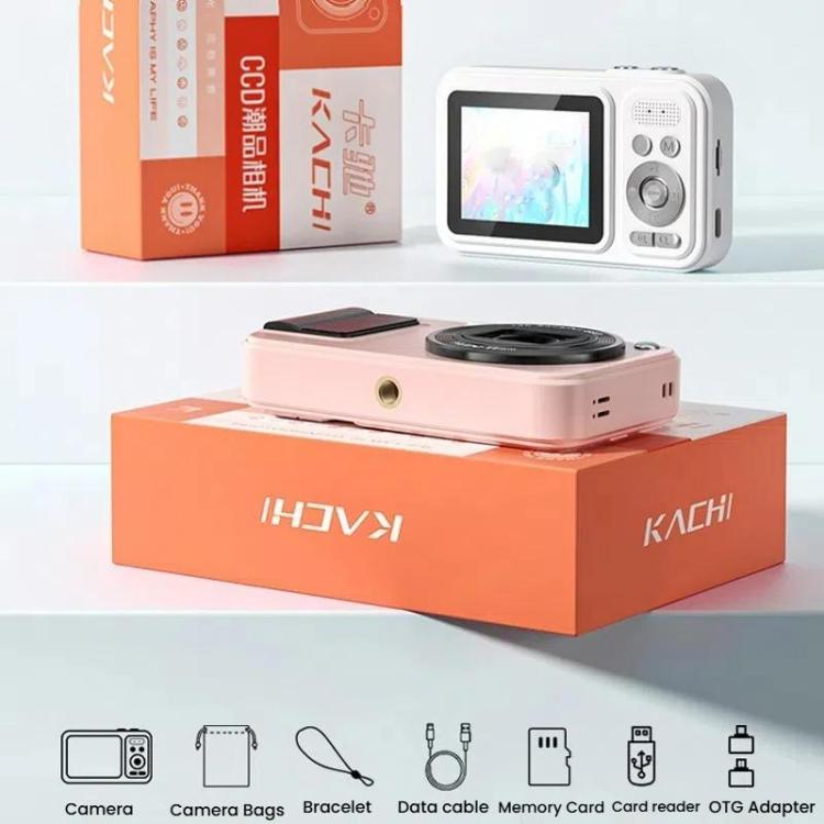 KACHI K7 2.4 Inch CCD Digital Cameras Vintage SLR Cameras(Black) - Video Cameras by KACHI | Online Shopping UK | buy2fix