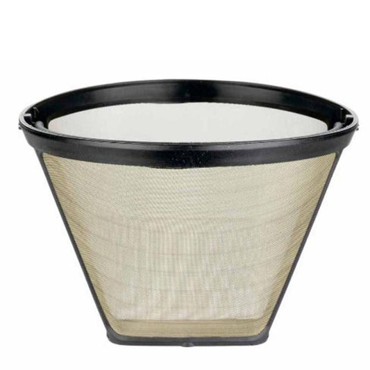 Replacement Filter Basket For Drip Coffee Makers Universal Ultra-Fine Mesh Coffee Powder Basket With Durable Handle(Gold) - Coffee Machine Parts by buy2fix | Online Shopping UK | buy2fix