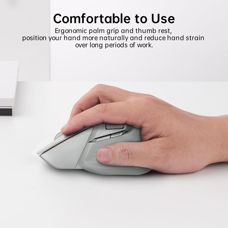 Rapoo Wireless Triple Mode Mice Ergonomic Desktop Laptop Business Office Mouse, Color: MT760 Black - Wireless Mice by Rapoo | Online Shopping UK | buy2fix