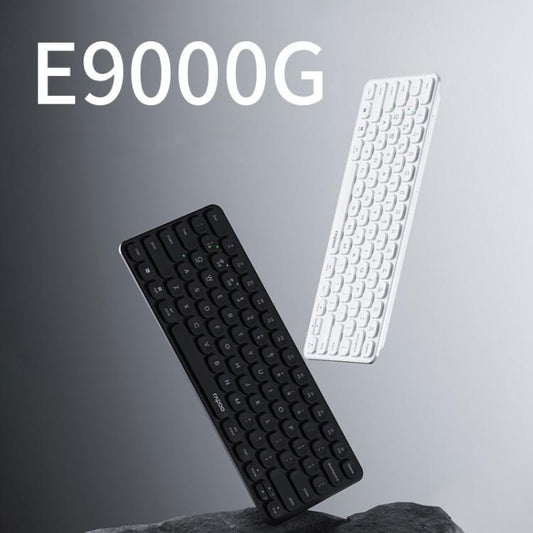 Rapoo E9000G Wireless Bluetooth Keyboard Computer Laptop Cell Phone Keyboard(Dark Gray) - Wireless Keyboard by Rapoo | Online Shopping UK | buy2fix