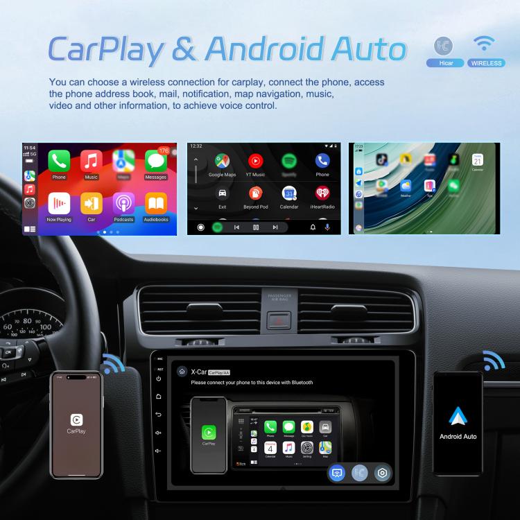 7 Inch 4+64G WiFi Version Dual Butt Universal Bluetooth Wireless Carplay Car Navigation Center Control, Spec: Standard - Car MP3 & MP4 & MP5 by buy2fix | Online Shopping UK | buy2fix