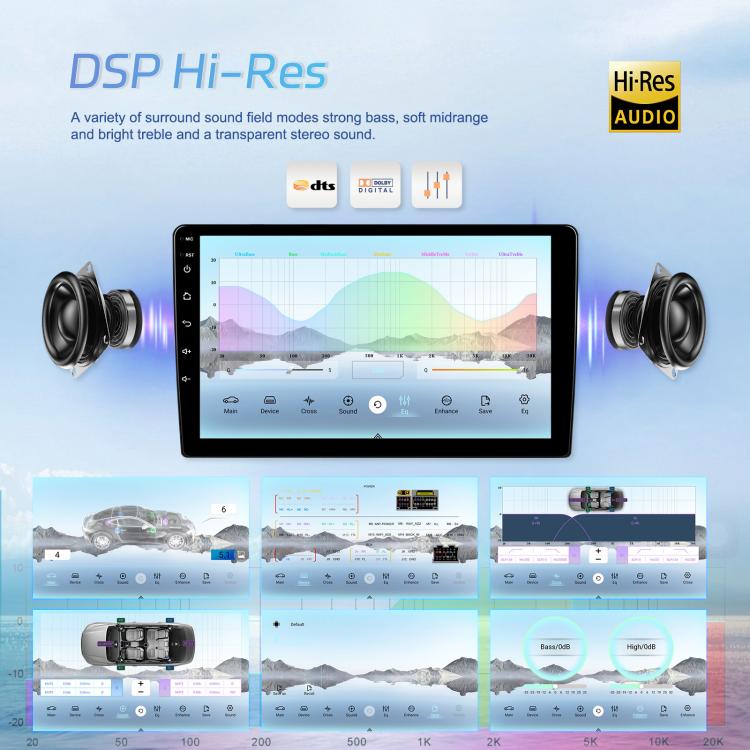 7 Inch 4+64G WiFi Version Dual Butt Universal Bluetooth Wireless Carplay Car Navigation Center Control, Spec: Standard+AHD+Mic - Car MP3 & MP4 & MP5 by buy2fix | Online Shopping UK | buy2fix