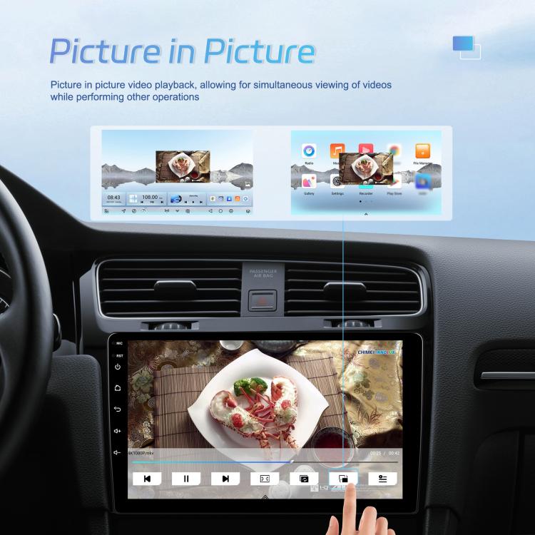 7 Inch 4+64G WiFi Version Dual Butt Universal Bluetooth Wireless Carplay Car Navigation Center Control, Spec: Standard+AHD+Mic - Car MP3 & MP4 & MP5 by buy2fix | Online Shopping UK | buy2fix