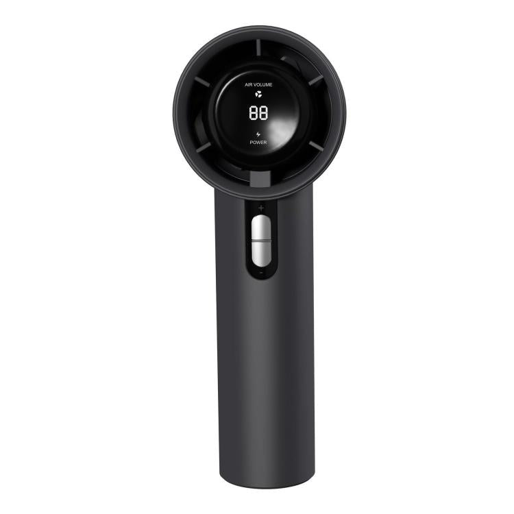 100-gear High Speed Handheld Fan Bladeless Mini Digital Display Small Fan(Black) - Electric Fans by buy2fix | Online Shopping UK | buy2fix