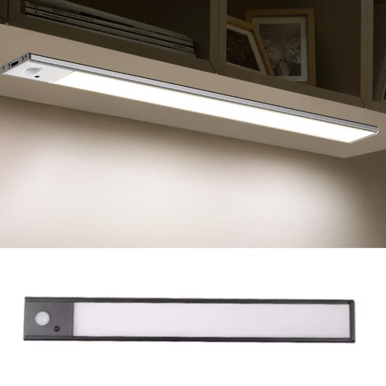 40cm Rechargeable Motion Sensor Light Bar Cabinet Wardrobe Lamp With Remote Control Black - Sensor LED Lights by buy2fix | Online Shopping UK | buy2fix