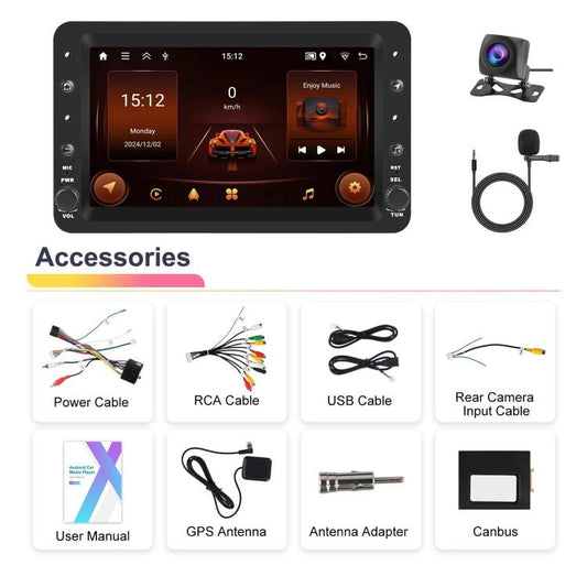 4+64G For Alfa Romeo 159 7 inch Horizontal Screen Carplay Car Navigation Center Control Integrated Machine(Standard+AHD+Mic) - Car MP3 & MP4 & MP5 by buy2fix | Online Shopping UK | buy2fix