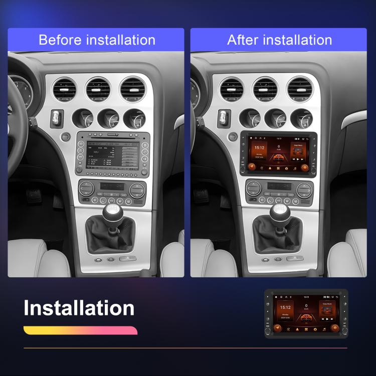 4+64G For Alfa Romeo 159 7 inch Horizontal Screen Carplay Car Navigation Center Control Integrated Machine(Standard+AHD+Mic) - Car MP3 & MP4 & MP5 by buy2fix | Online Shopping UK | buy2fix