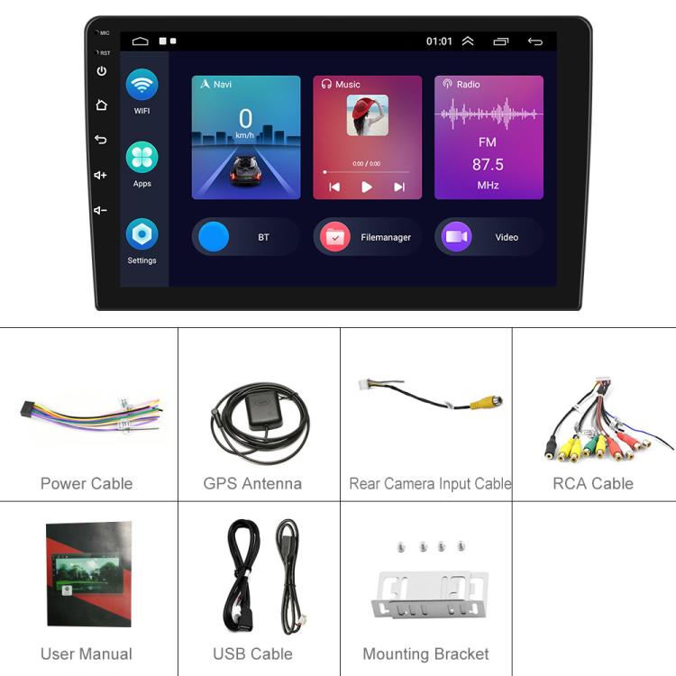 1+16G For BMW E46 1999-2005 9 inch WiFi Version Large Screen Carplay Car Navigator Reversing Camera Integrated Machine(Standard) - Car MP3 & MP4 & MP5 by buy2fix | Online Shopping UK | buy2fix