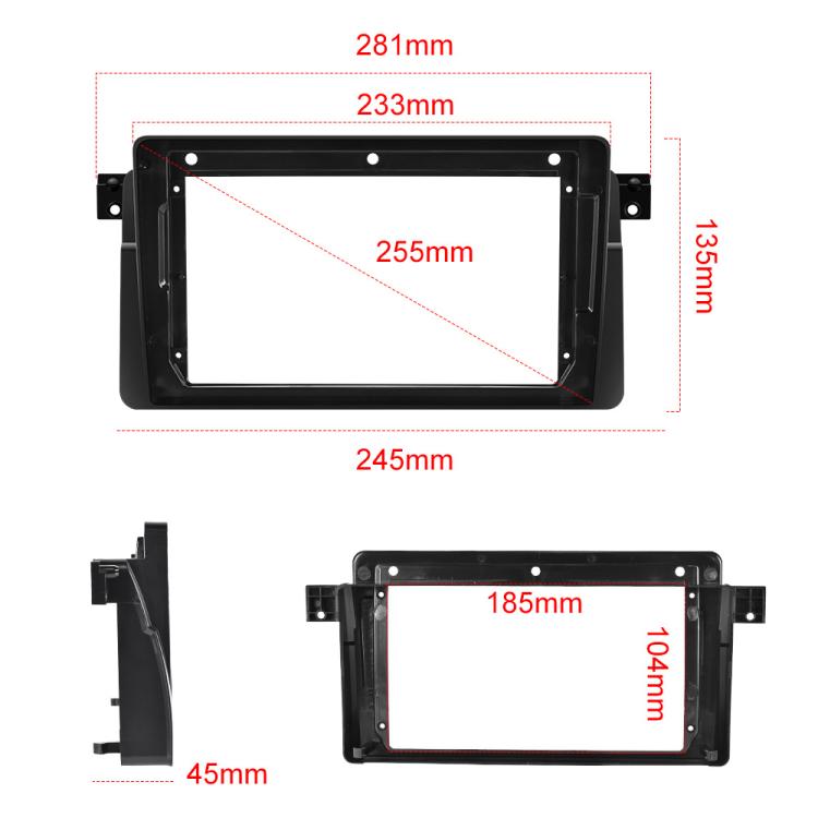 1+16G For BMW E46 1999-2005 9 inch WiFi Version Large Screen Carplay Car Navigator Reversing Camera Integrated Machine(Standard+AHD Camera) - Car MP3 & MP4 & MP5 by buy2fix | Online Shopping UK | buy2fix