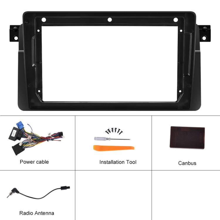 1+16G For BMW E46 1999-2005 9 inch WiFi Version Large Screen Carplay Car Navigator Reversing Camera Integrated Machine(Standard+AHD Camera) - Car MP3 & MP4 & MP5 by buy2fix | Online Shopping UK | buy2fix