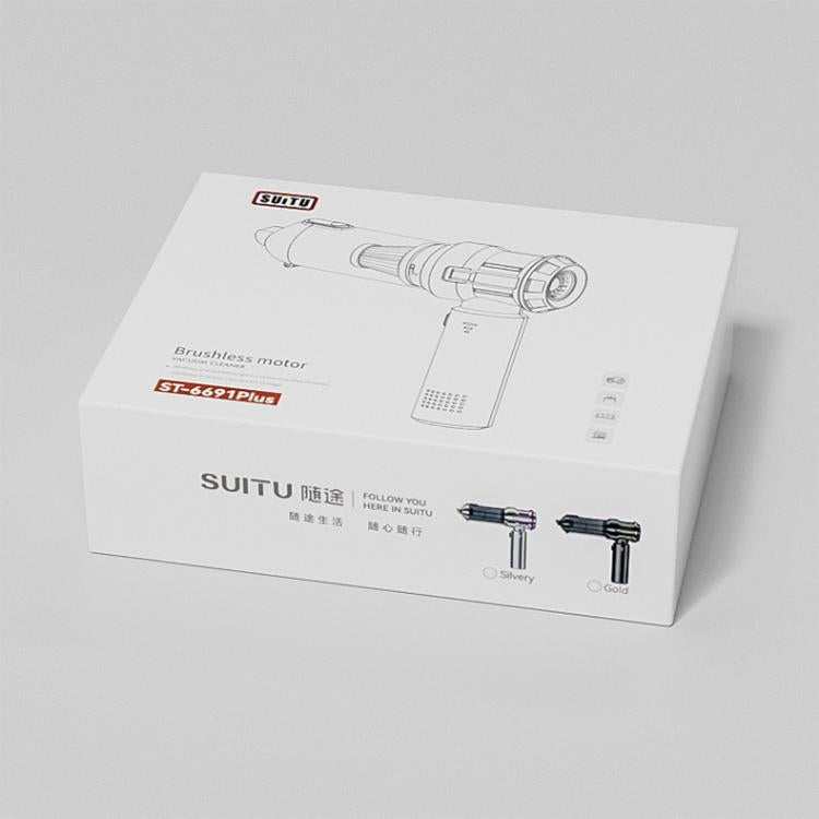 SUITU ST-6691Plus Car Cordless Powerful Brushless Vacuum Cleaner(Silver Purple) - Vacuum Cleaner by SUITU | Online Shopping UK | buy2fix