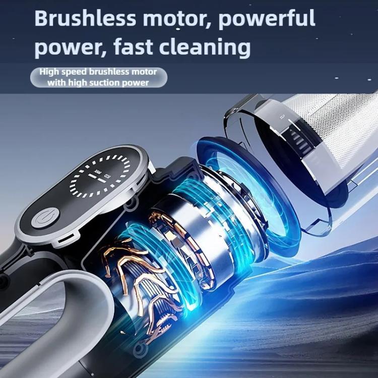 SUITU ST-8007C Car Vacuum Cleaner Vacuuming Blowing Home Outdoor Handheld Small Brushless Vacuum Cleaner(Black Silver) - Vacuum Cleaner by SUITU | Online Shopping UK | buy2fix