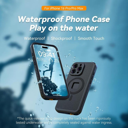 For iPhone 16 Pro Max TELESIN IP68 Waterproof Case Submersible Touchscreen Phone Cover - iPhone 16 Pro Max Cases by TELESIN | Online Shopping UK | buy2fix