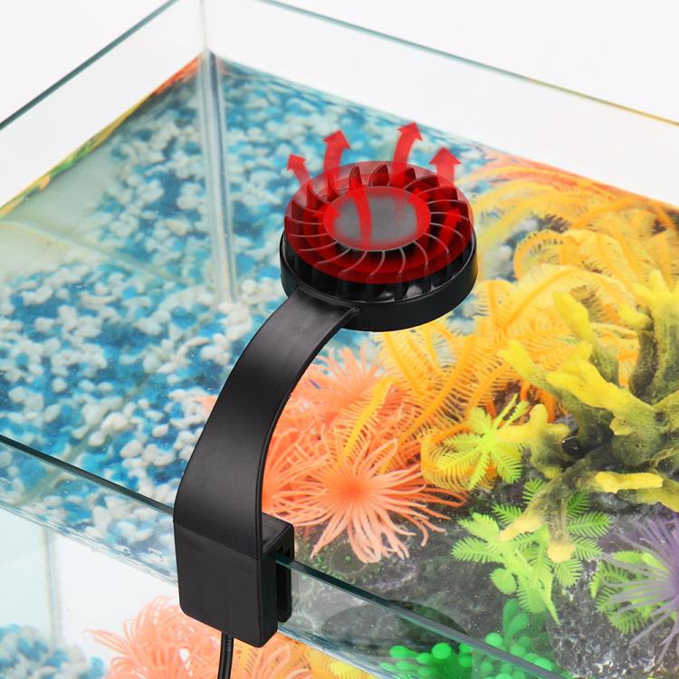 110V 5W Blue White Aquarium LED Clip Light with 12 LEDs USB Powered Mini Fish Tank Light for Aquatic Plants, Water Grass & Small Tanks(Black) - Fish Tank Lamps by buy2fix | Online Shopping UK | buy2fix