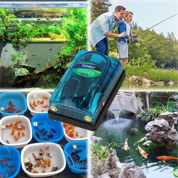 SOBO SB-248A 3W Single-hole 220-240V Transparent Ultra-Quiet Aquarium Air Pump - Air Pumps by SOBO | Online Shopping UK | buy2fix