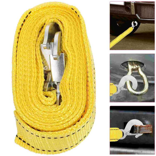 Heavy Duty 4M 3Ton Emergency Towing Rope for Cars, Trucks, SUV(Yellow) - Towing Bars by buy2fix | Online Shopping UK | buy2fix