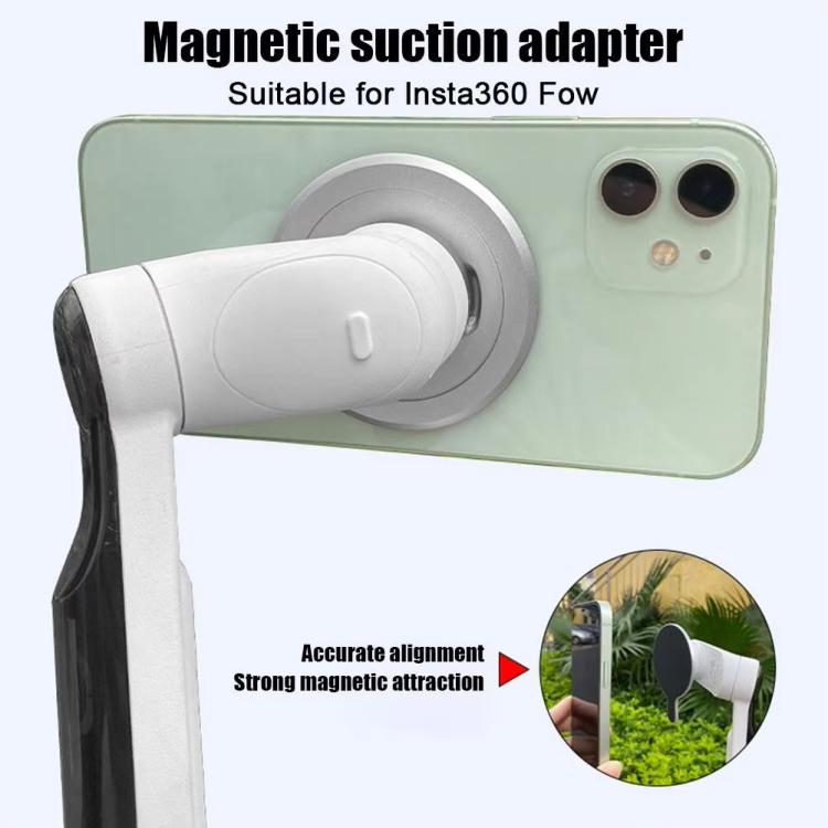 For Insta360 FLow HEPAIL MS08 Gimbal Magnet Phone Holder - Mount & Holder by HEPAIL | Online Shopping UK | buy2fix