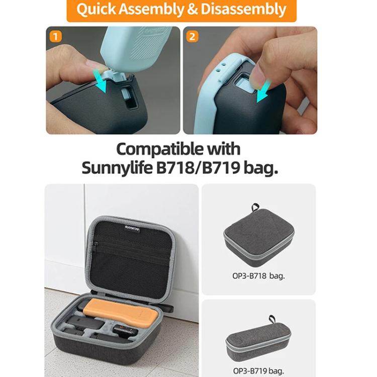 For DJI Osmo Pocket 3 Sunnylife OP3-K990 Protective Cover Body Filter Storage Top Cover Protective Case(Yellow) - Case & Bags by Sunnylife | Online Shopping UK | buy2fix