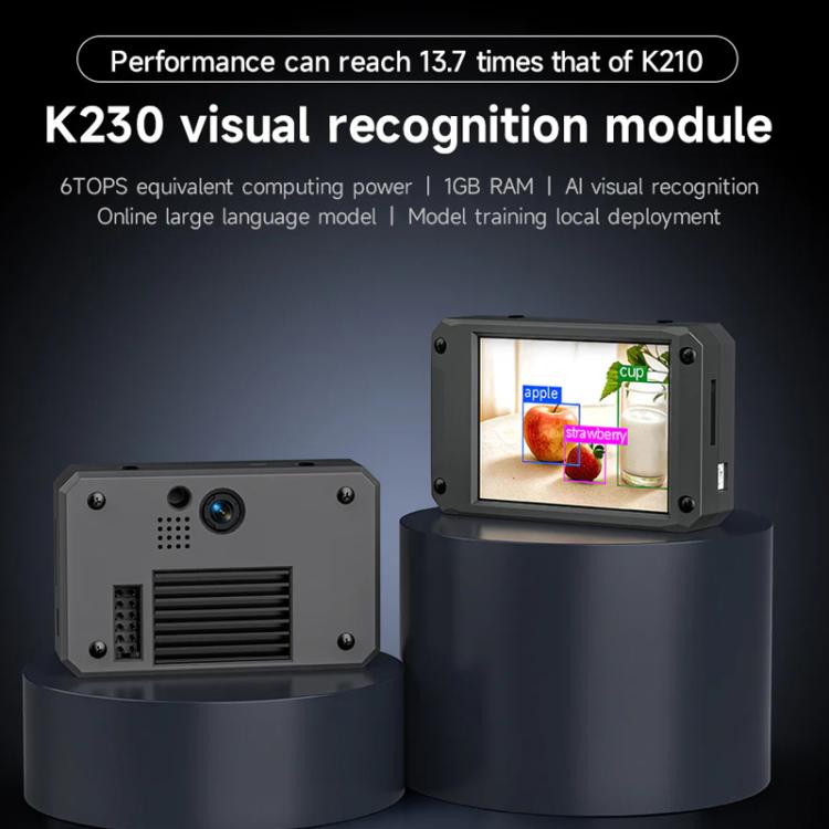 Yahboom K230 Vision Module With 2.4-Inch HD Touch Screen 32G TF Card With Angle Adjustable Bracket - Components Kits by Yahboom | Online Shopping UK | buy2fix