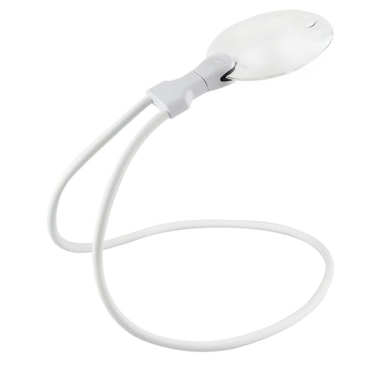 5/10X Desktop Neck-Hanging Dual-Use Reading Magnifier HD Foldable Magnifier For Elderly People Reading(White) - Others by buy2fix | Online Shopping UK | buy2fix