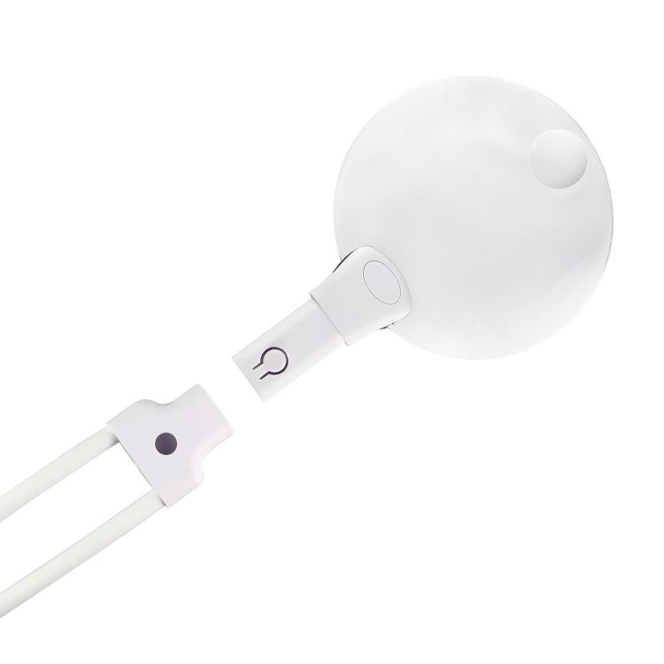 5/10X Desktop Neck-Hanging Dual-Use Reading Magnifier HD Foldable Magnifier For Elderly People Reading(White) - Others by buy2fix | Online Shopping UK | buy2fix