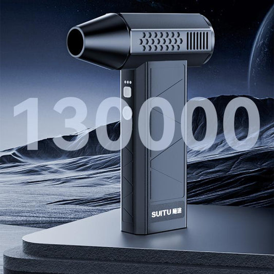 SUITU ST-8113 Outdoor Turbine Fan Home Lithium-ion Dust Blower Handheld Hair Dryer, Style: Blower Gray - Electric Fans by SUITU | Online Shopping UK | buy2fix