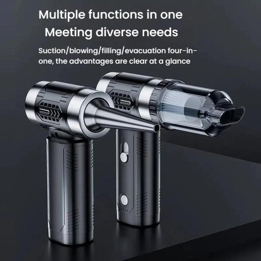 SUITU ST-6686Pro Car Vacuum Cleaner Turbine Fan High Power Strong Blower Dust Remover(Black Silver) - Vacuum Cleaner by SUITU | Online Shopping UK | buy2fix