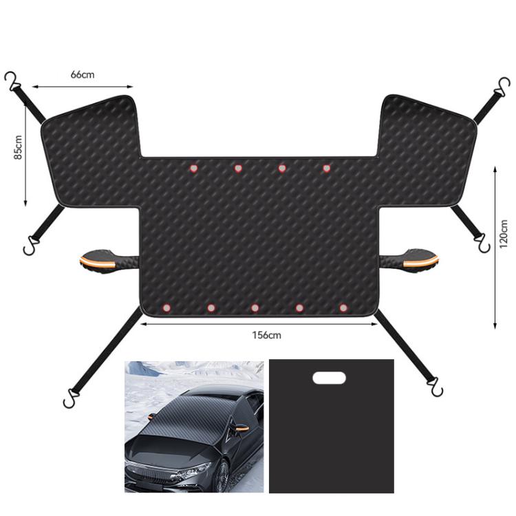 SUITU ST-4022 Car Front Windscreen Anti-Frost Sunshade Cover Winter Snow Cover(Silver+Black) - Window Foils & Solar Protection by SUITU | Online Shopping UK | buy2fix