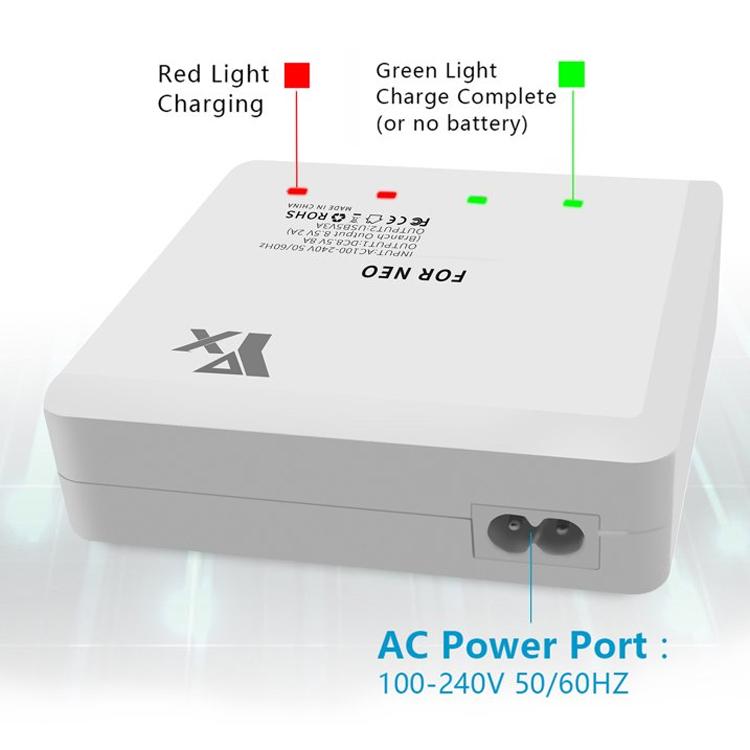For DJI Neo Drone YX 4-port Battery Charger Charging Hub US Plug - Other by YX | Online Shopping UK | buy2fix