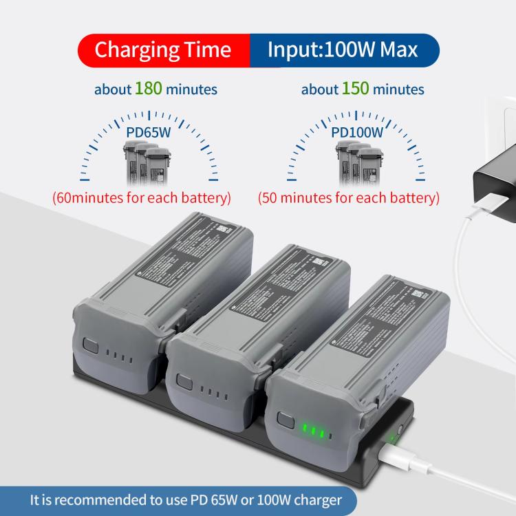 For DJI Air 3/Air 3S Battery Charger YX 3-way Charging Butler Drone Accessories - Other by YX | Online Shopping UK | buy2fix