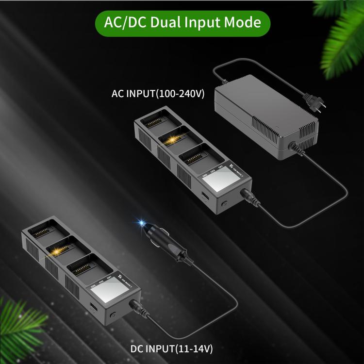 For DJI Mavic 3 YX Battery Charger Discharger Hub 3-in-1 Smart Charging Station With Color Screen AU Plug - Charger by YX | Online Shopping UK | buy2fix