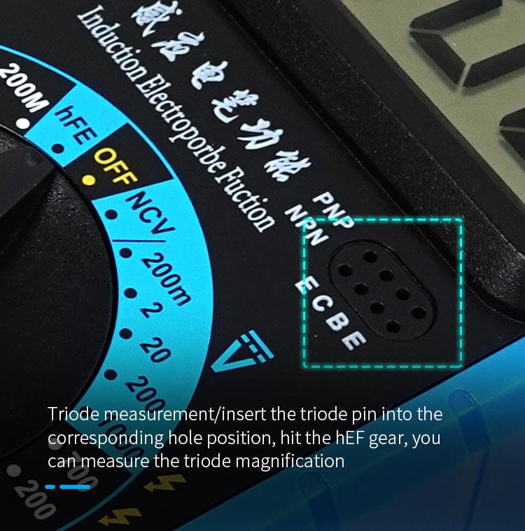 SUNSHINE DT-9205E High-Precision Digital Multimeter For Measuring Current Voltage Portable Repair Electrician Meter With Burn Protection - Digital Multimeter by SUNSHINE | Online Shopping UK | buy2fix