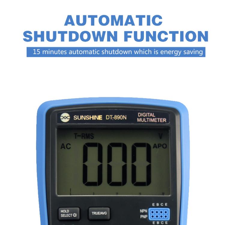 SUNSHINE DT-890N High-precision Digital Multimeter Portable Repair Meter With Burn Protection - Digital Multimeter by SUNSHINE | Online Shopping UK | buy2fix