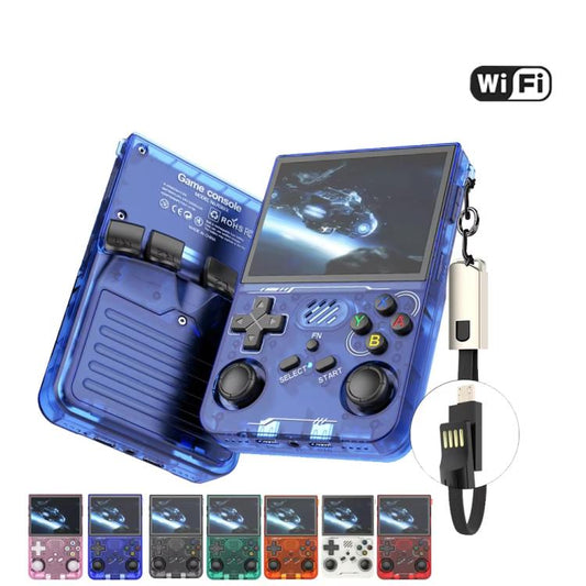 R36XX Dual-Band WiFi Handheld Game Console 3.5-Inch IPS HD Mipi Screen Open-Source Linux OS 64G(Transparent Black) - Pocket Console by buy2fix | Online Shopping UK | buy2fix