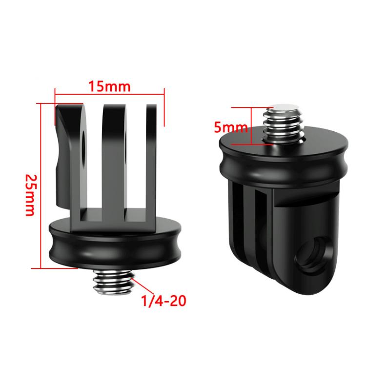 TFSM063 Three-Slot Adapter Camera Cage 360-Degree Rotating Connector Tripod 1/4 Inch Adapter - by buy2fix | Online Shopping UK | buy2fix